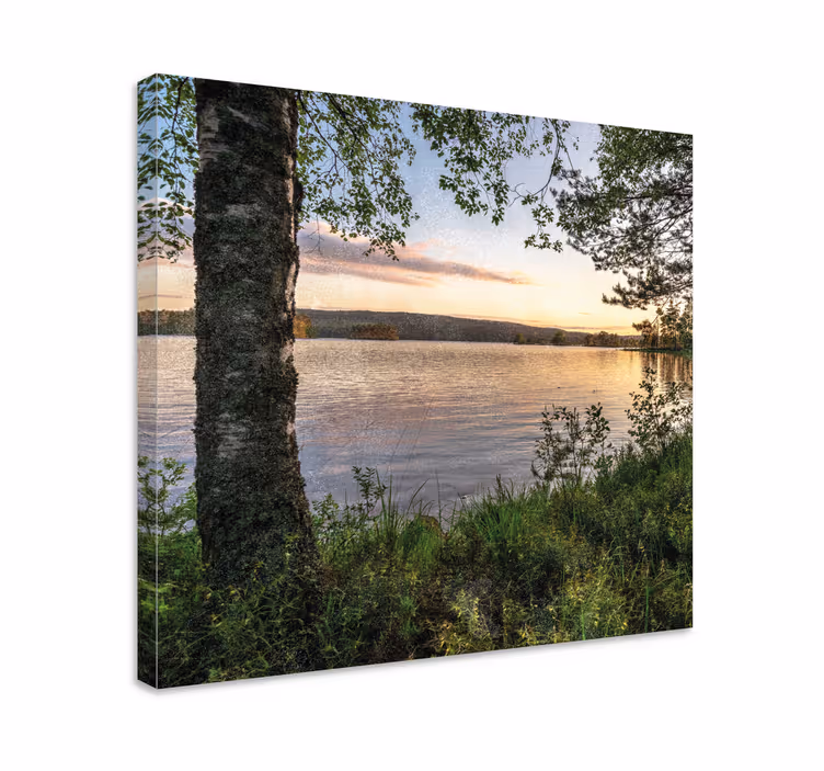 Canvas landschap vredzame meerzonsondergang - TenStickers
