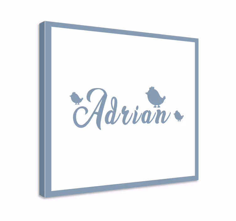 Alphabet en letters canvas schilderij naam kunstwerk - TenStickers