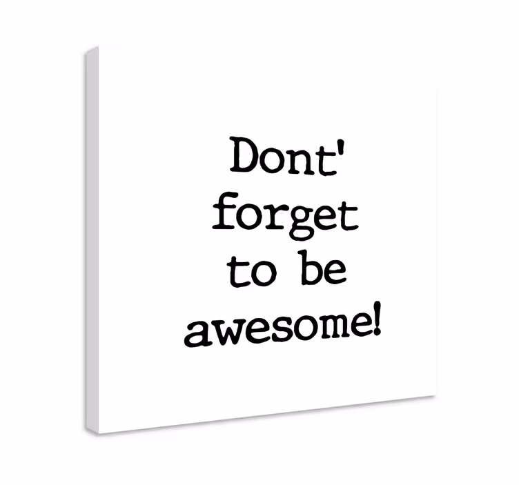 Canvas schilderij tekst motivational zinnen - TenStickers