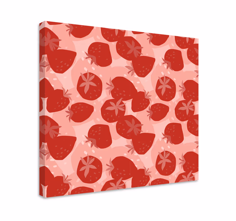Canvas stilleven en fruit aardbeienpatronen - TenStickers