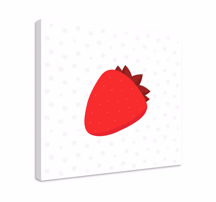 Canvas stilleven en fruit aardbeien genot - TenStickers