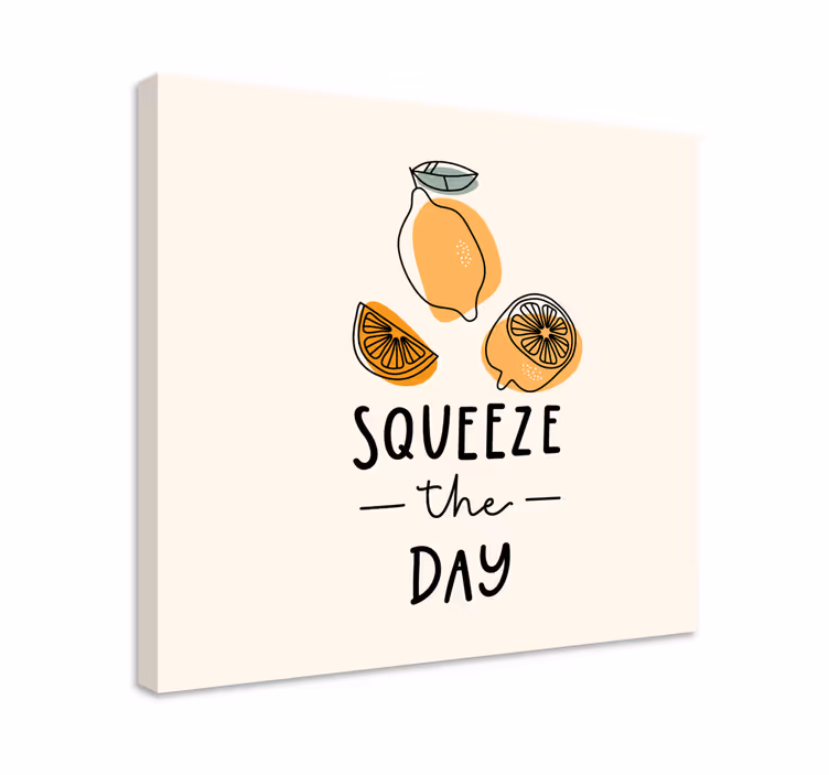 Canvas stilleven en fruit squeeze de dag - TenStickers