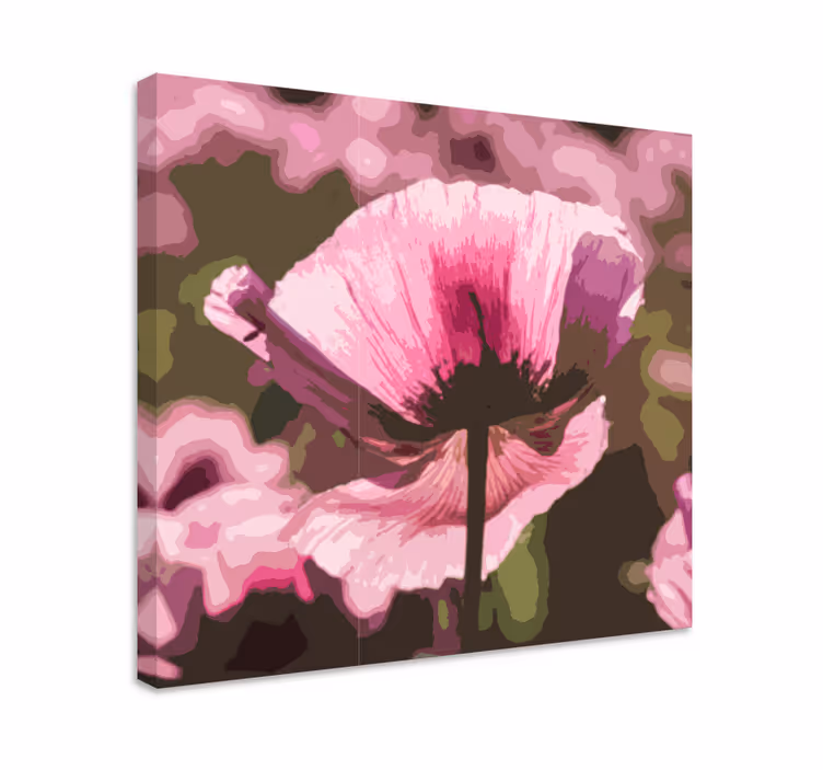 Abstracte bloesem Canvas schilderij bloemen - TenStickers