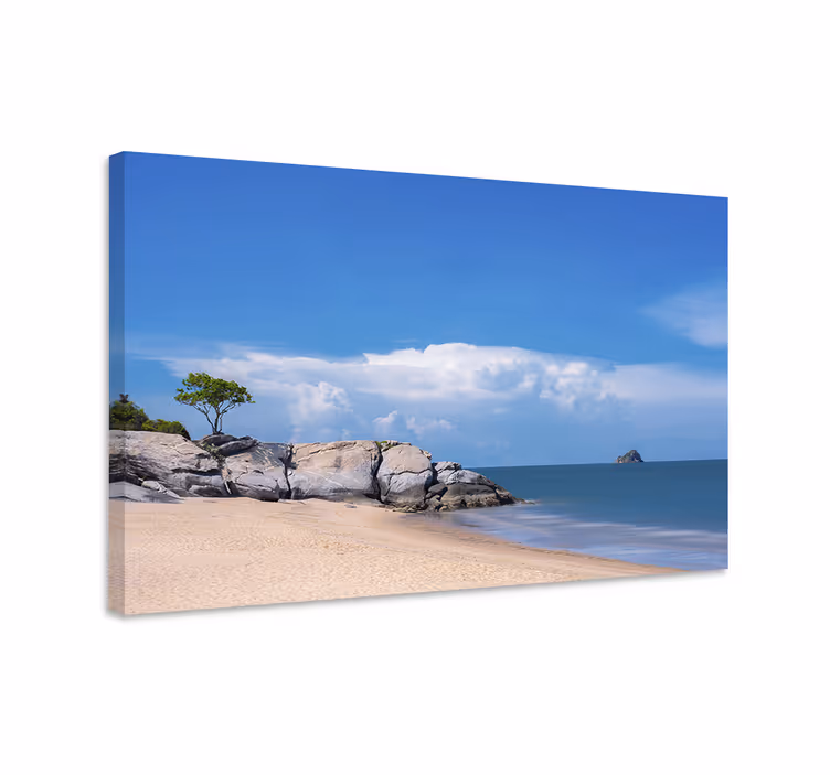 Canvas landschap rustige kustscene - TenStickers