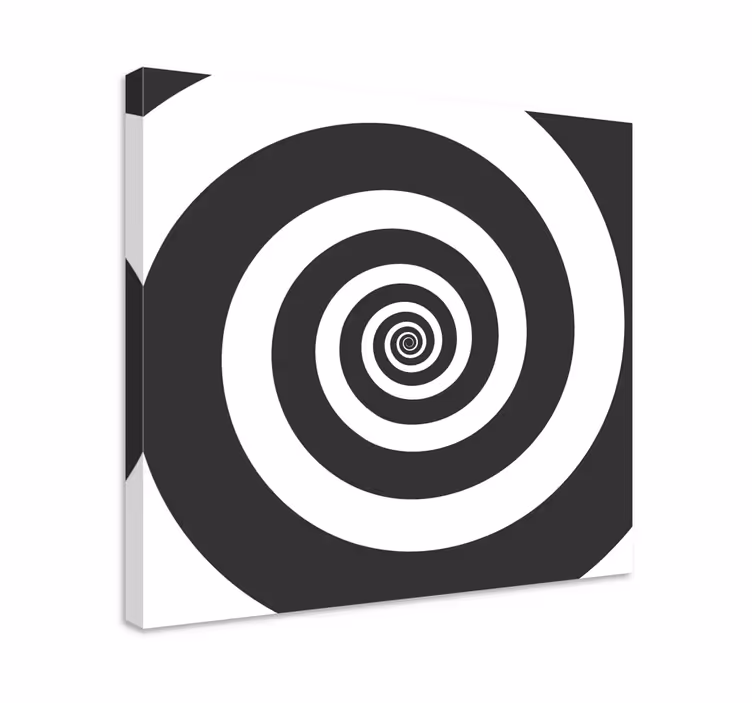 Geometrische canvas schilderij spiraalpatroon - TenStickers