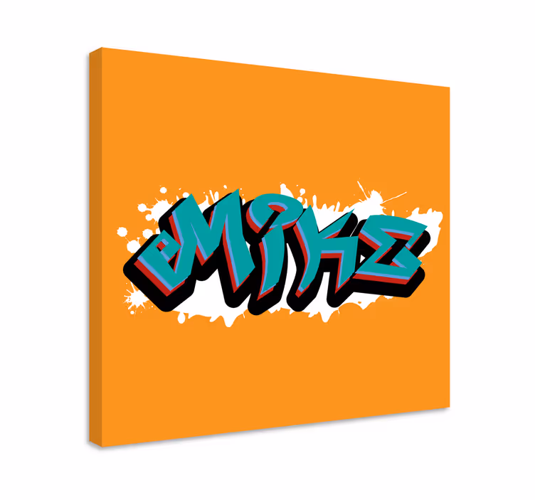 Alphabet en letters canvas schilderij stijlvolle letterkunst - TenStickers