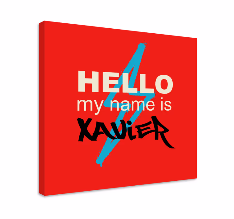 Alphabet en letters canvas schilderij naam introductie kunst - TenStickers
