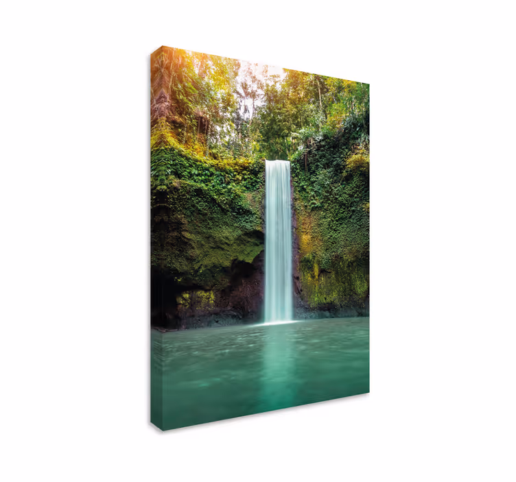 Canvas landschap rustgevende waterval landschap - TenStickers