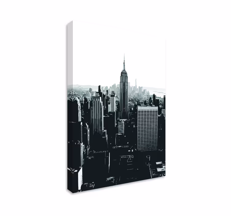 Canvas schilderij landen en steden empire state perspectief - TenStickers