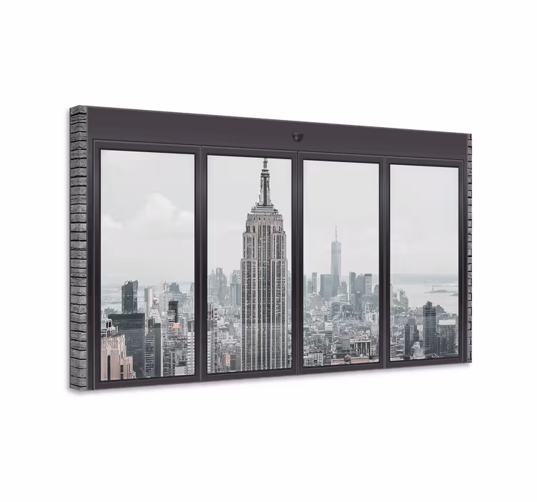 Canvas schilderij landen en steden empire state uitzicht - TenStickers