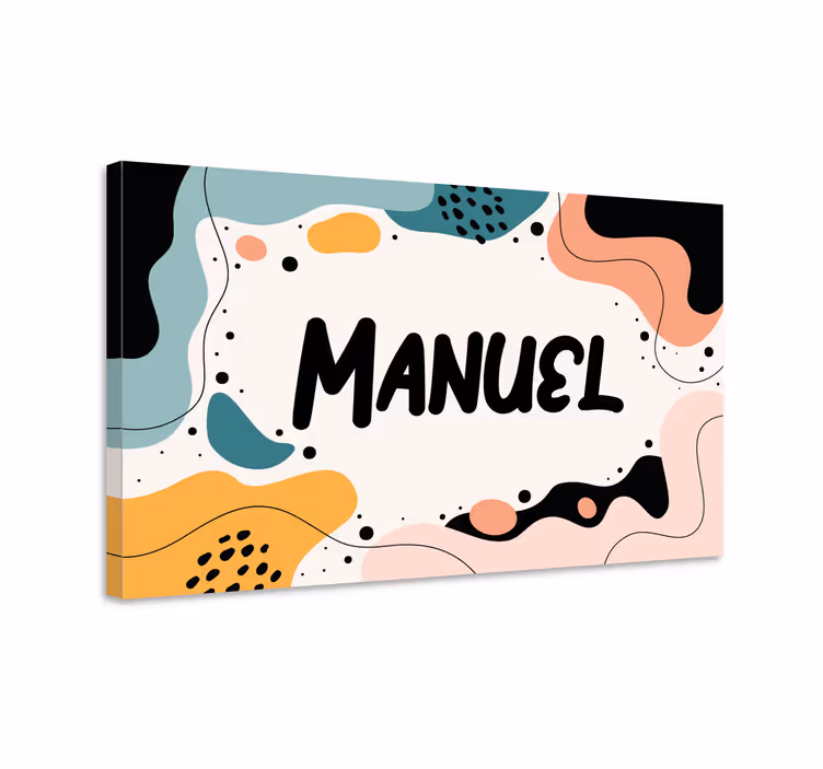 Gepersonaliseerd canvas schilderij leuke naam ontwerp - TenStickers