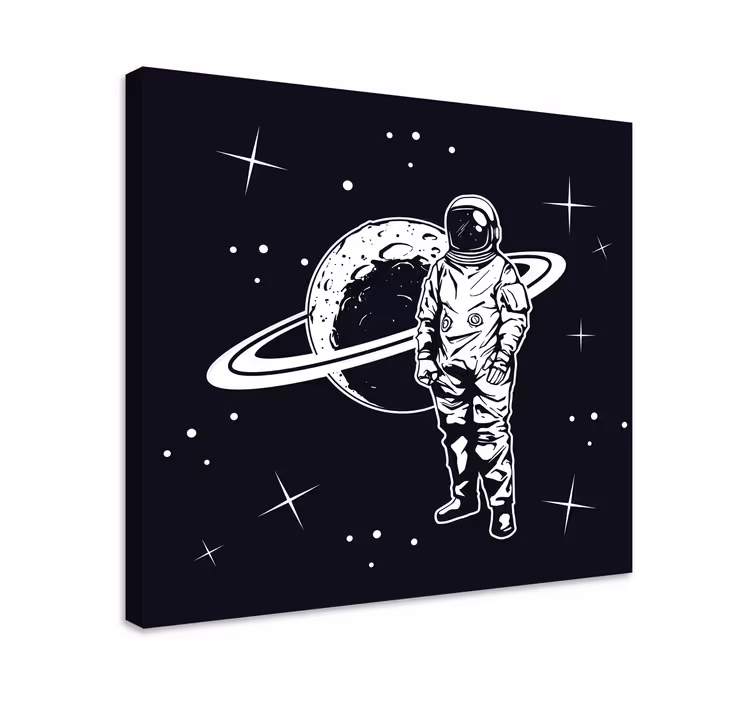 Videogame canvas cosmonaut in orbit - TenStickers