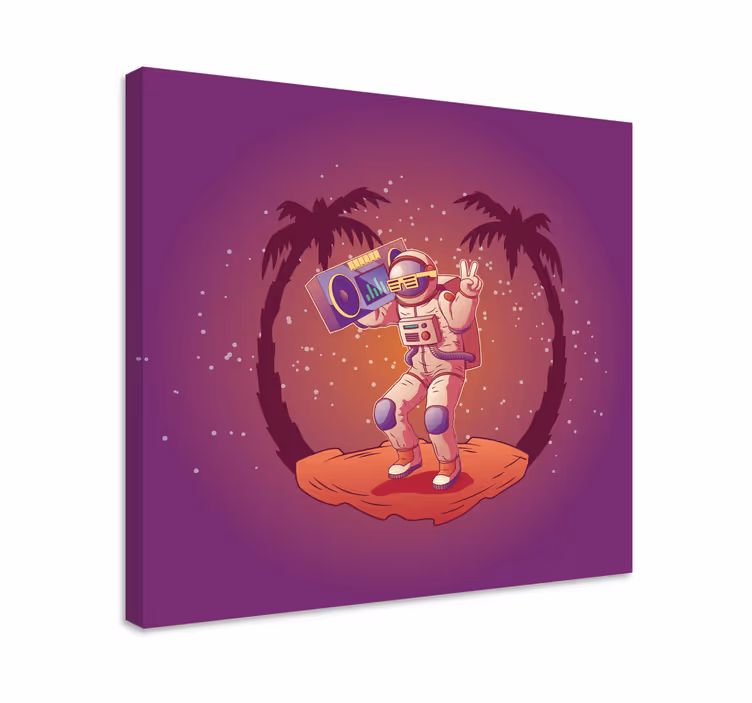 Videogame canvas astronaut danst - TenStickers