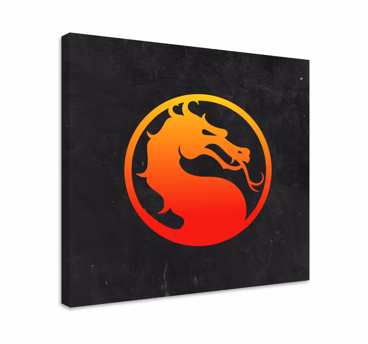 Videogame canvas mortal kombat draak - TenStickers