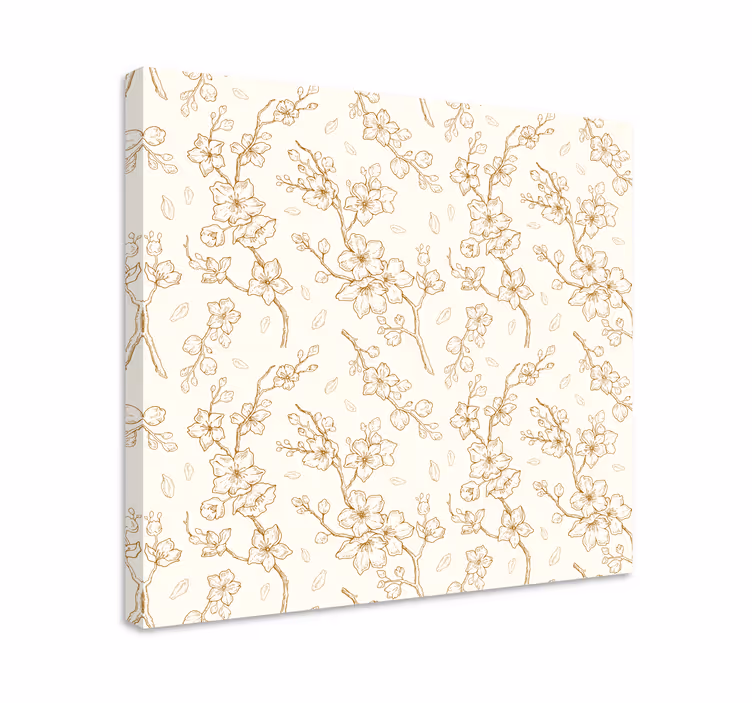 Canvas schilderij bloemen en planten betoverend bloemmotief - TenStickers