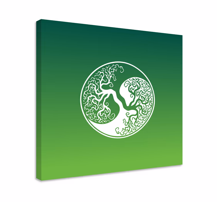 Canvas bomen gedetailleerd boomontwerp - TenStickers