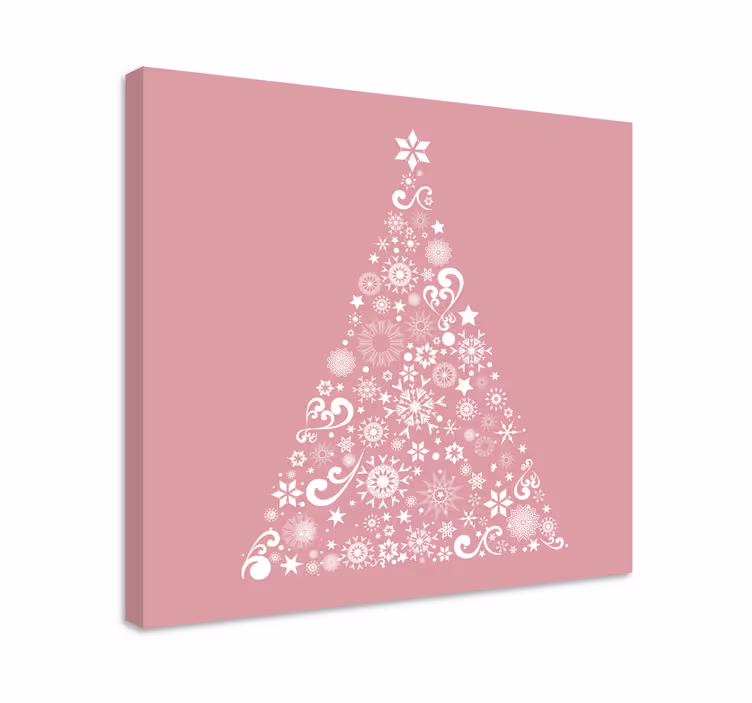 Canvas schilderij bloemen en planten feestelijke bloemenboom - TenStickers