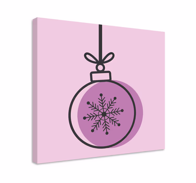 Canvas schilderij sport sneeuwvlok ornament - TenStickers