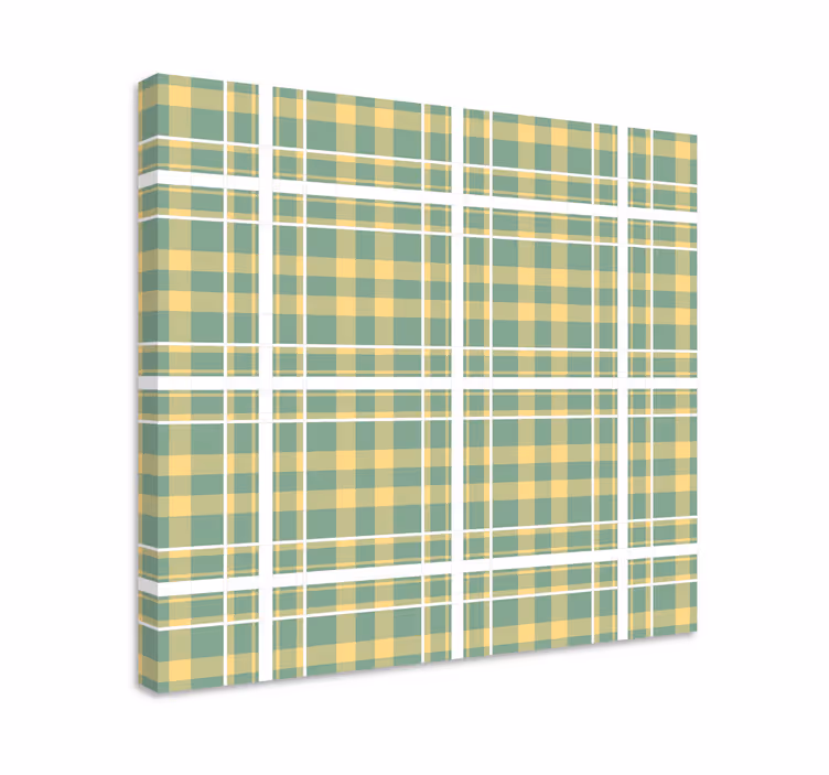 Ornament canvas schilder ruitjespatroon ontwerp - TenStickers