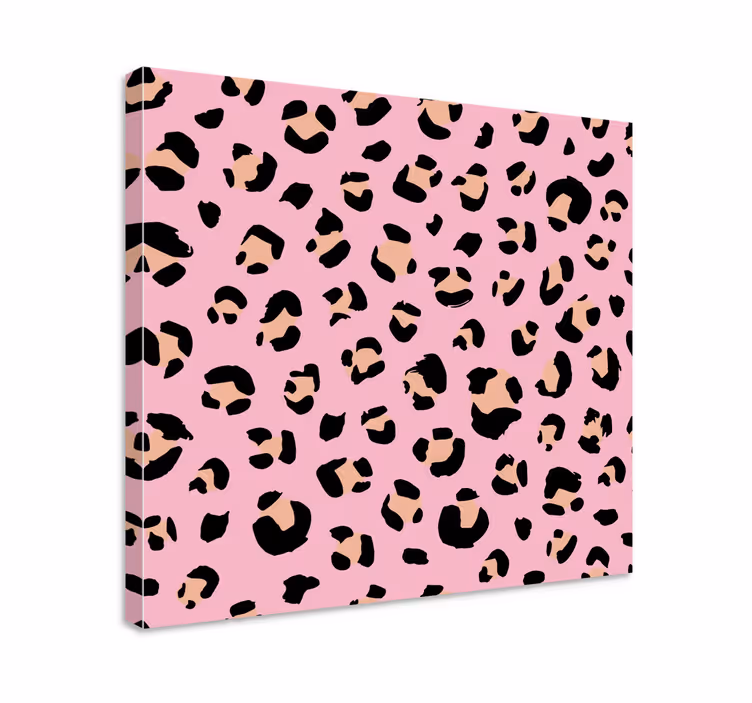 Canvas schilderij dieren luipaardvlek motief - TenStickers