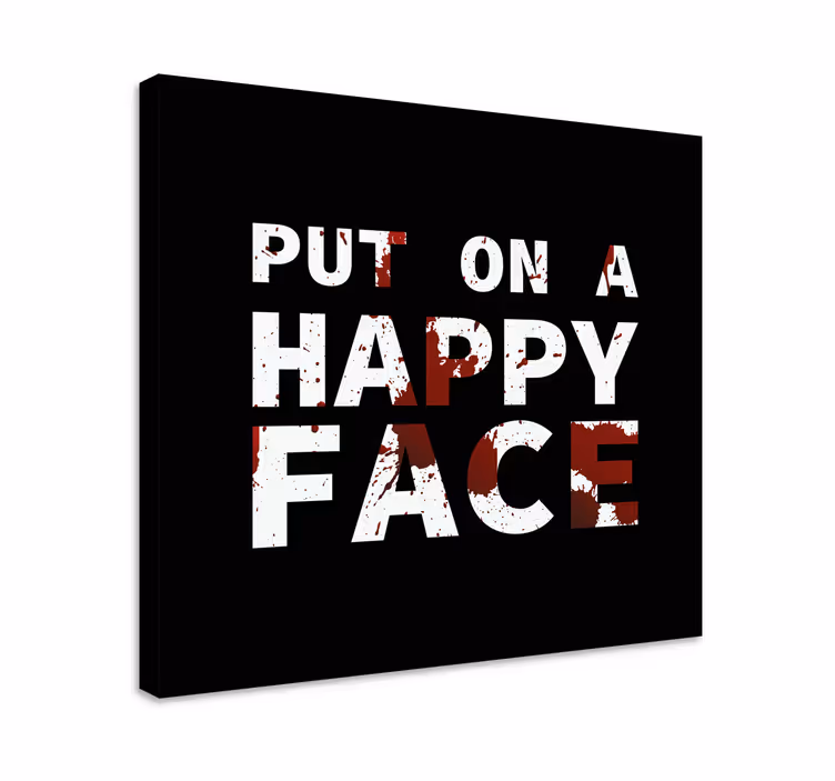 Canvas schilderij tekst inspirerende quote - TenStickers