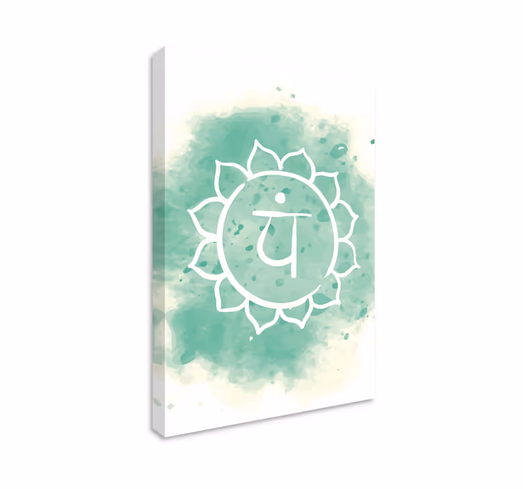 Canvas schilderij zen meditatie symbool - TenStickers
