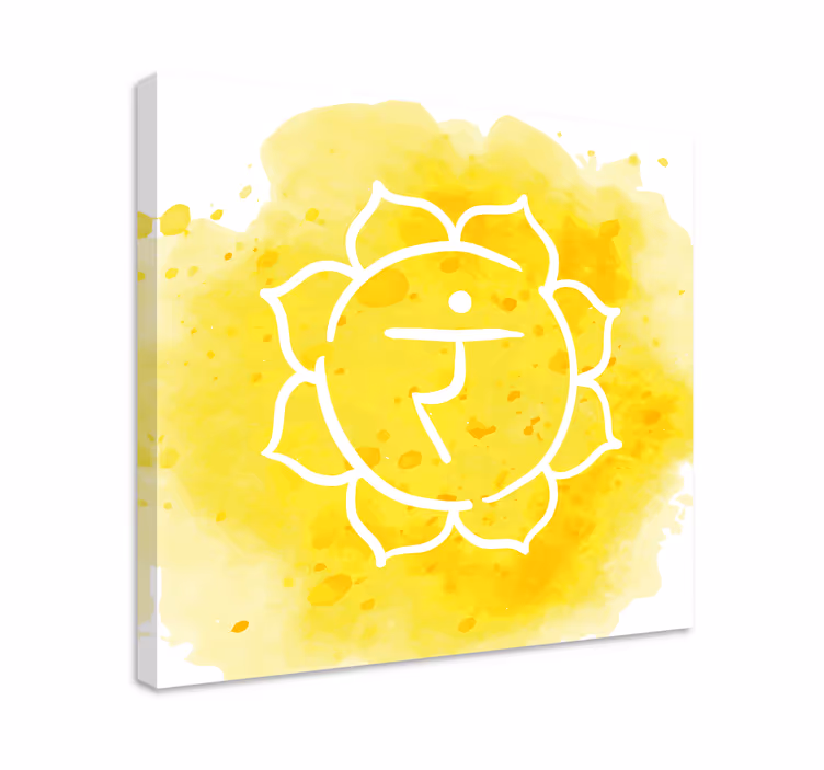 Canvas schilderij zen chakra symbool - TenStickers