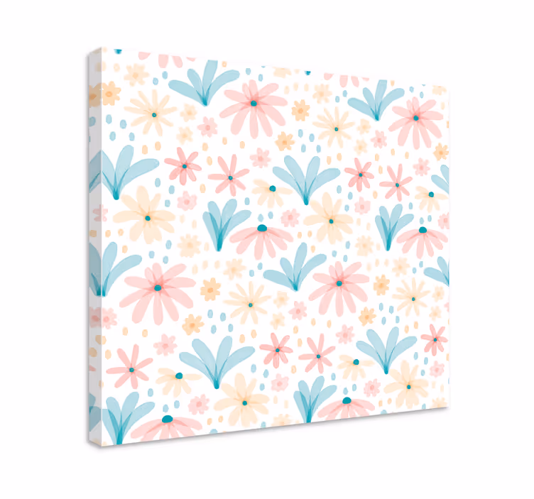 Canvas schilderij bloemen en planten bloemmotief creatie - TenStickers
