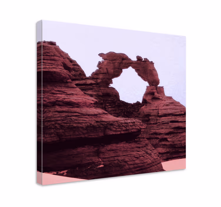 Canvas landschap natuurlijke steenboog - TenStickers