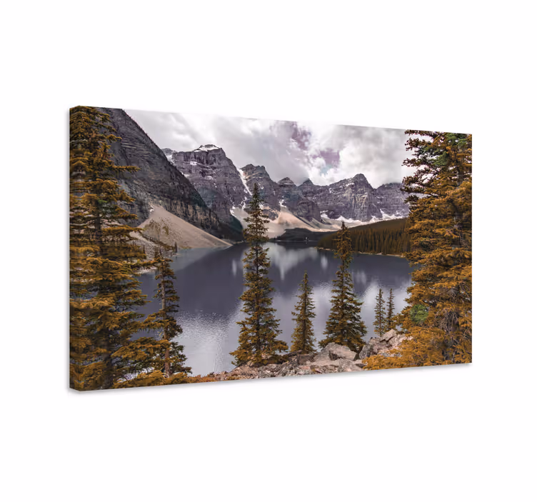 Canvas landschap prachtig bergmeer - TenStickers