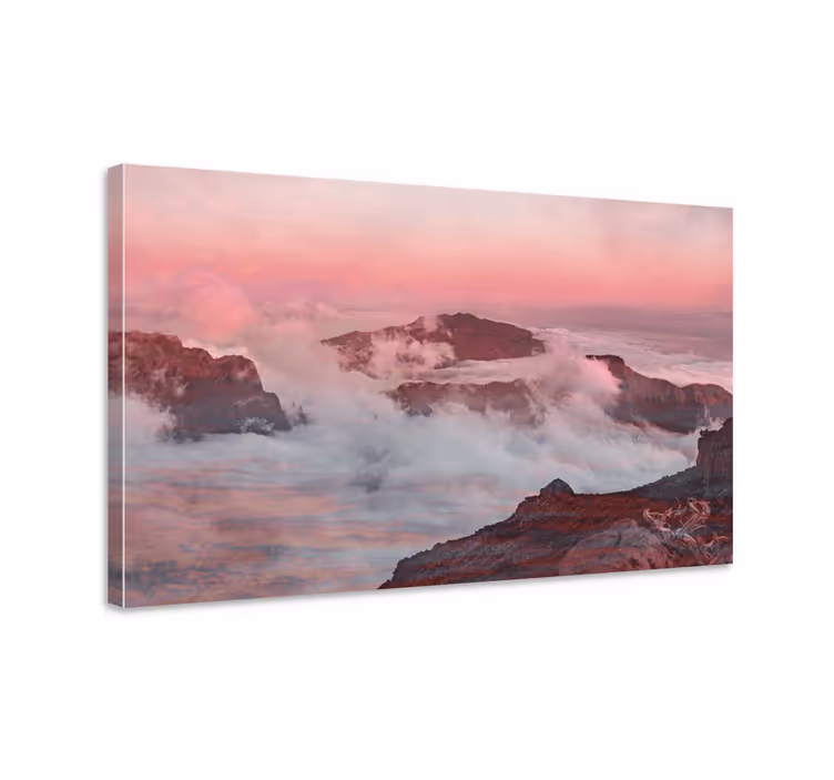 Canvas landschap dromerige berglandschap - TenStickers