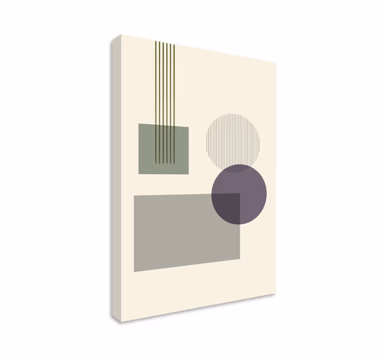 Geometrische canvas schilderij vormen configuratie - TenStickers