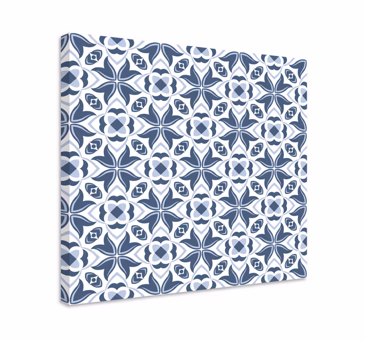 Ornament canvas schilder stijlvol bloemenpatroon - TenStickers