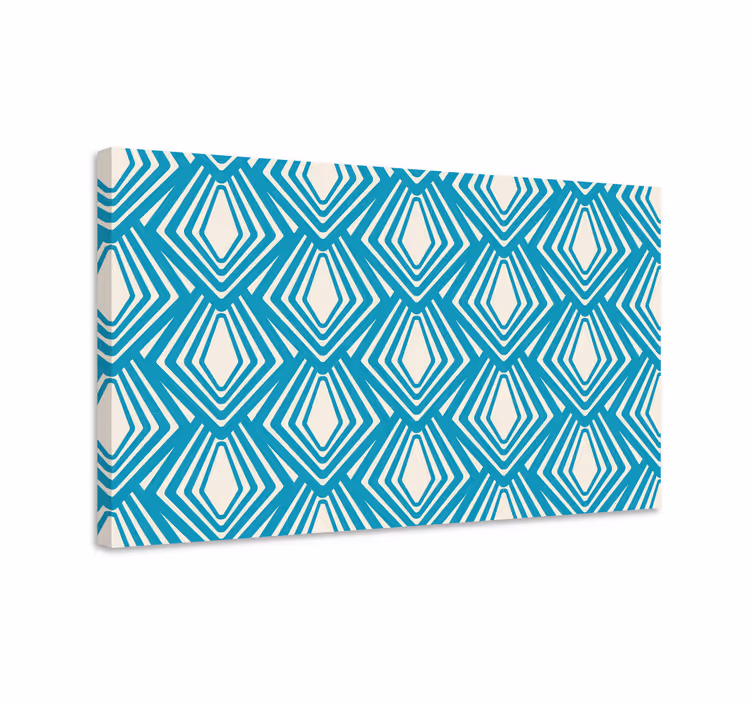 Geometrische canvas schilderij diamantpatroon - TenStickers