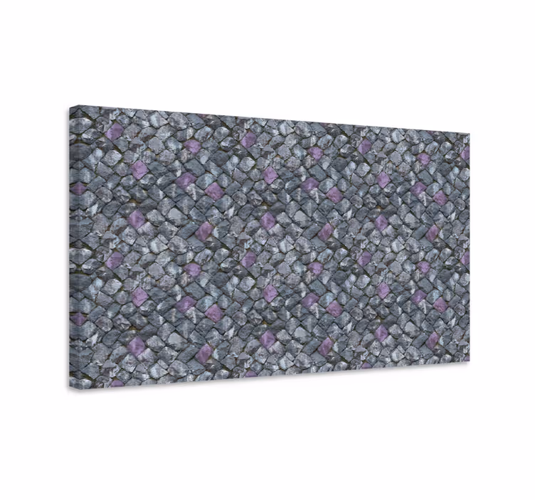 Ornament canvas schilder geometrisch steenpatroon - TenStickers