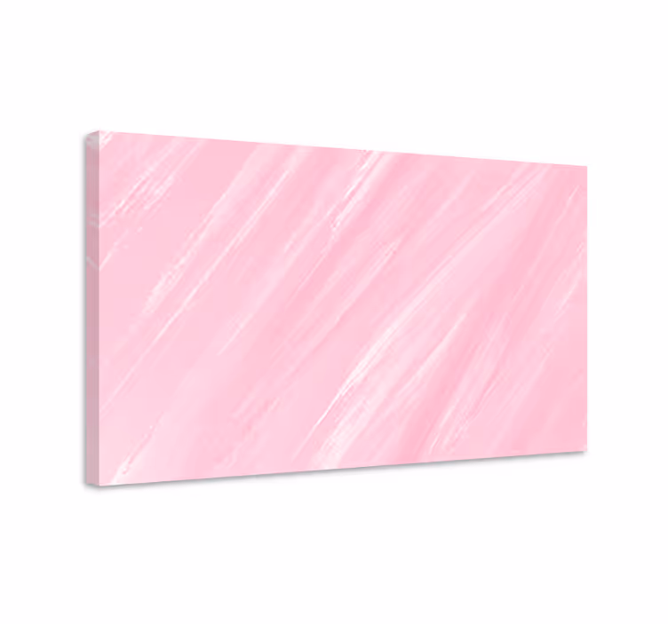 Canvas schilderij kunst Roze verf in kawaii-stijl - TenStickers