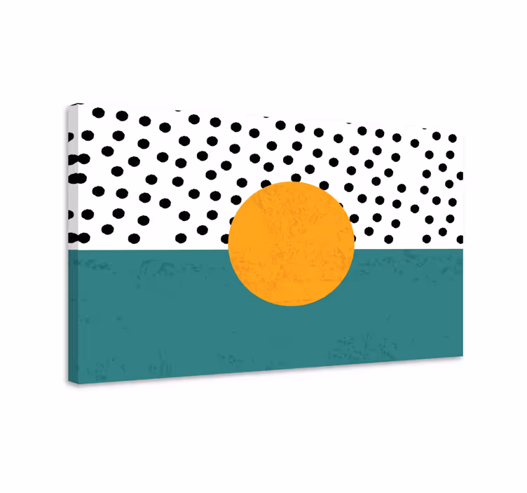 Geometrische canvas schilderij dapper geometrisch ontwerp - TenStickers