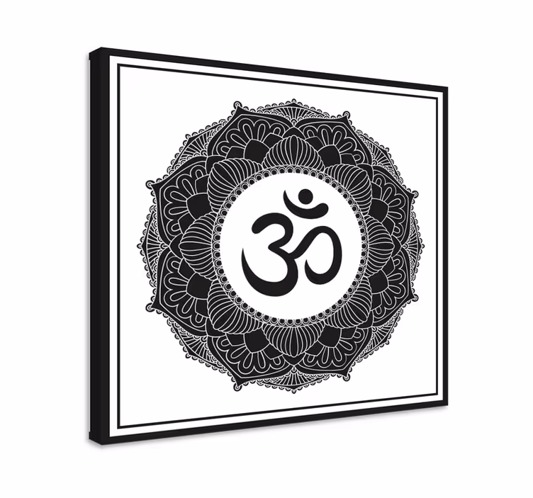 Canvas schilderij boeddha om symbool mandala - TenStickers