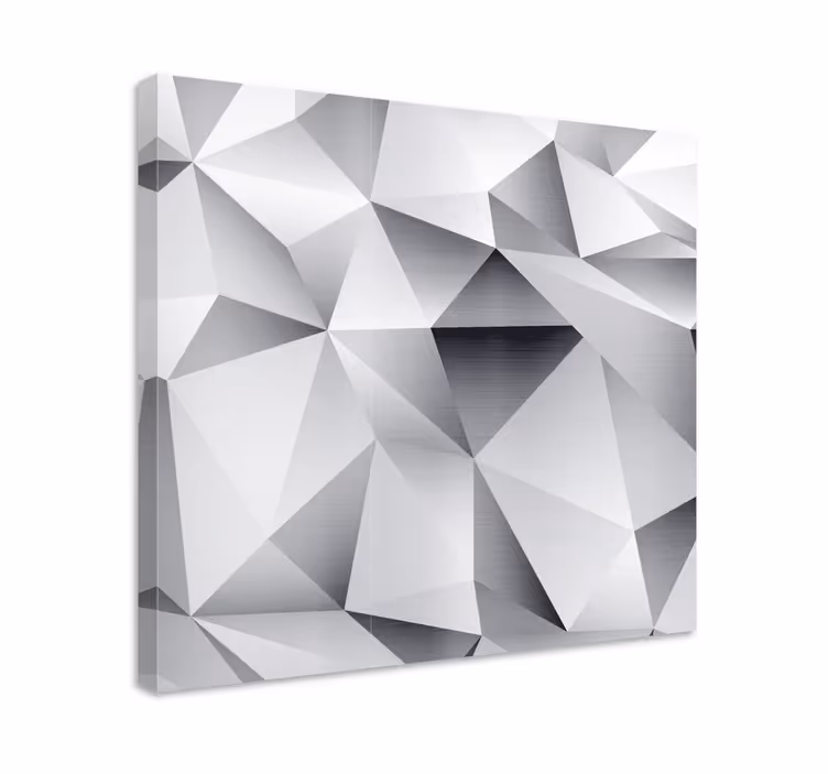 Geometrische canvas schilderij abstract facetstructuur - TenStickers