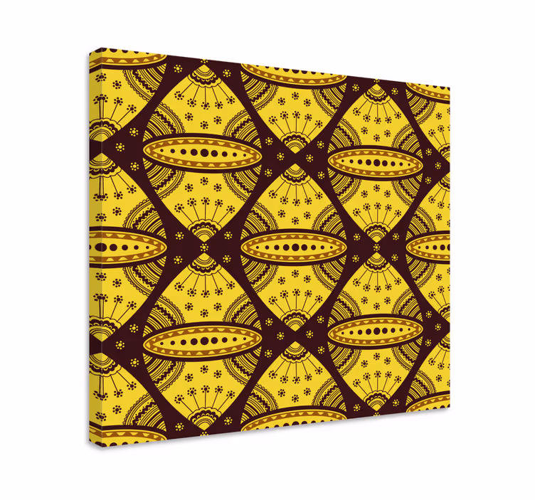 Canvas schilderij abstract geometrische schikking - TenStickers