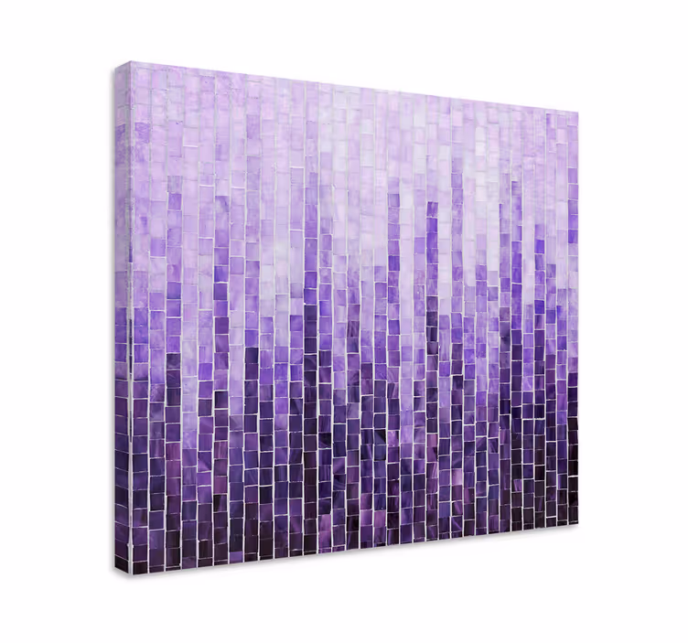 Canvas schilderij kunst Ombre effect tegels patroon - TenStickers