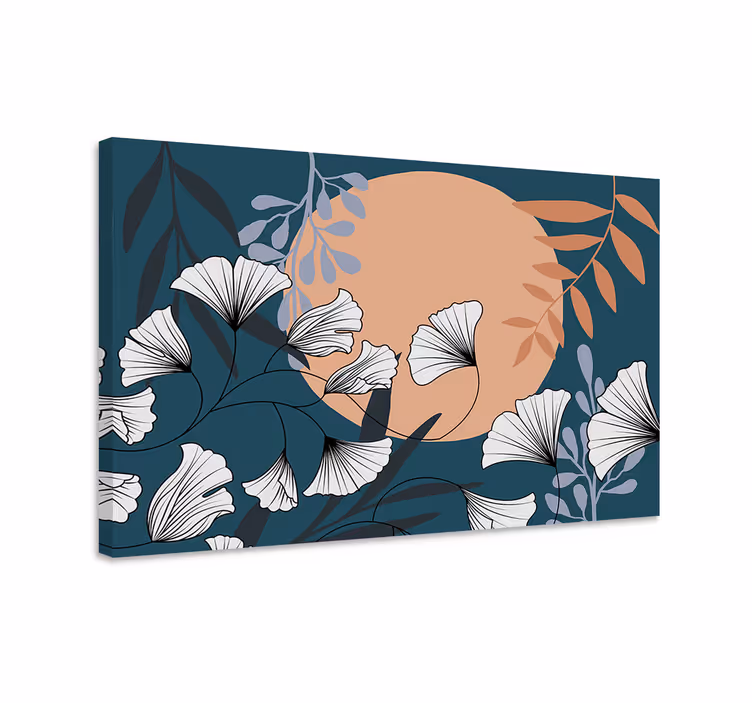 Canvas schilderij bloemen en planten elegante bloemschikking - TenStickers
