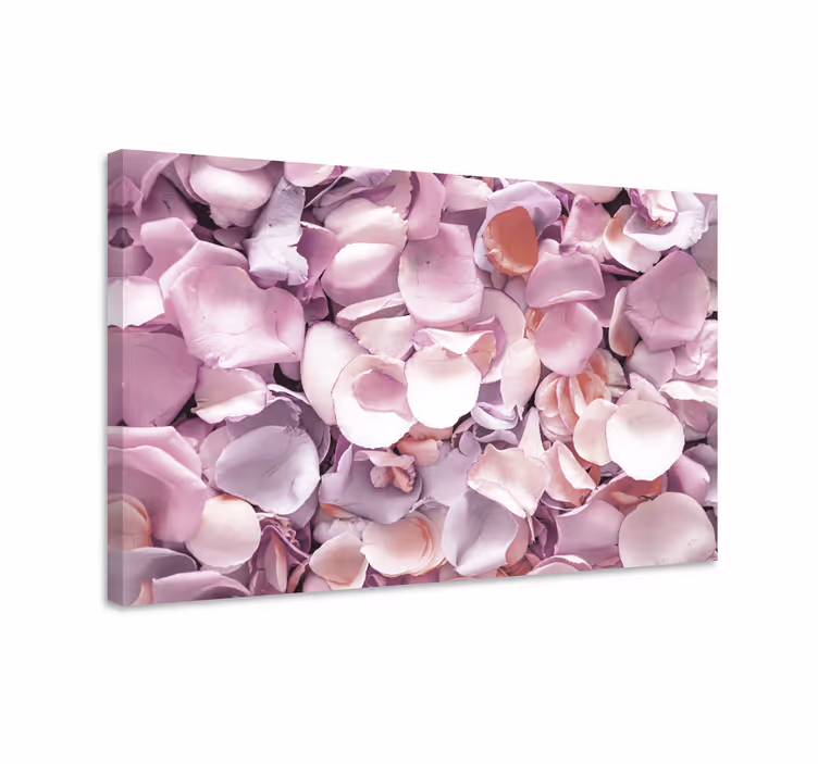 Canvas schilderij bloemen en planten rozenblaadjes collectie - TenStickers