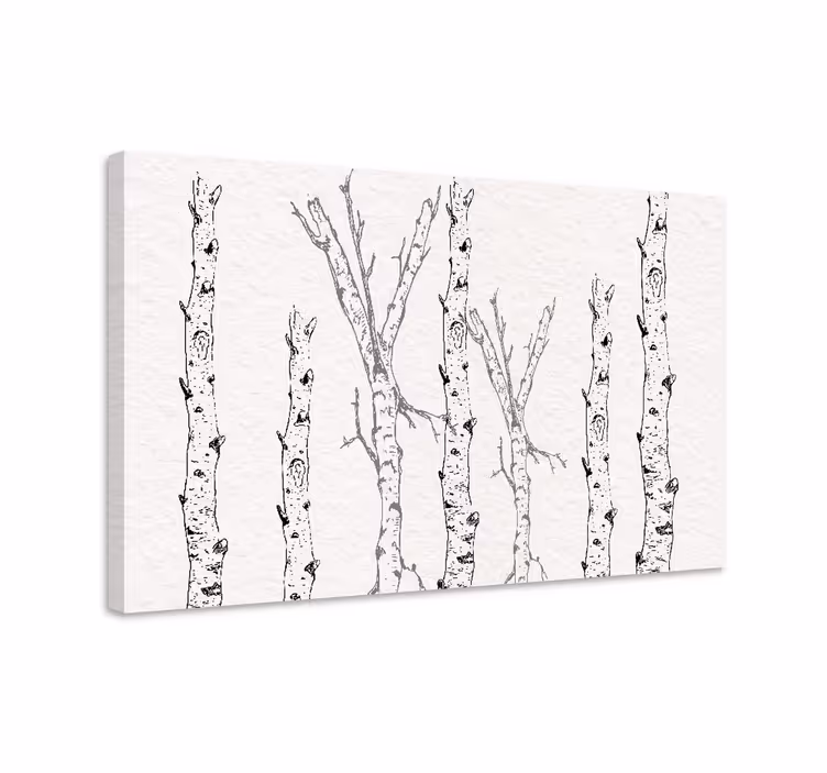 Minimalistische patronen Canvas bomen - TenStickers