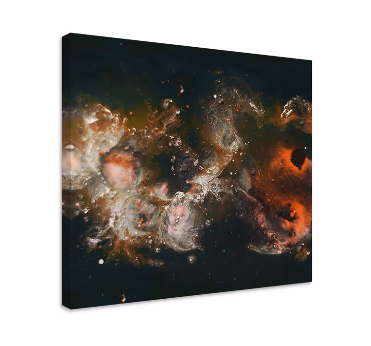 Canvas schilderij abstract kosmische beweging - TenStickers
