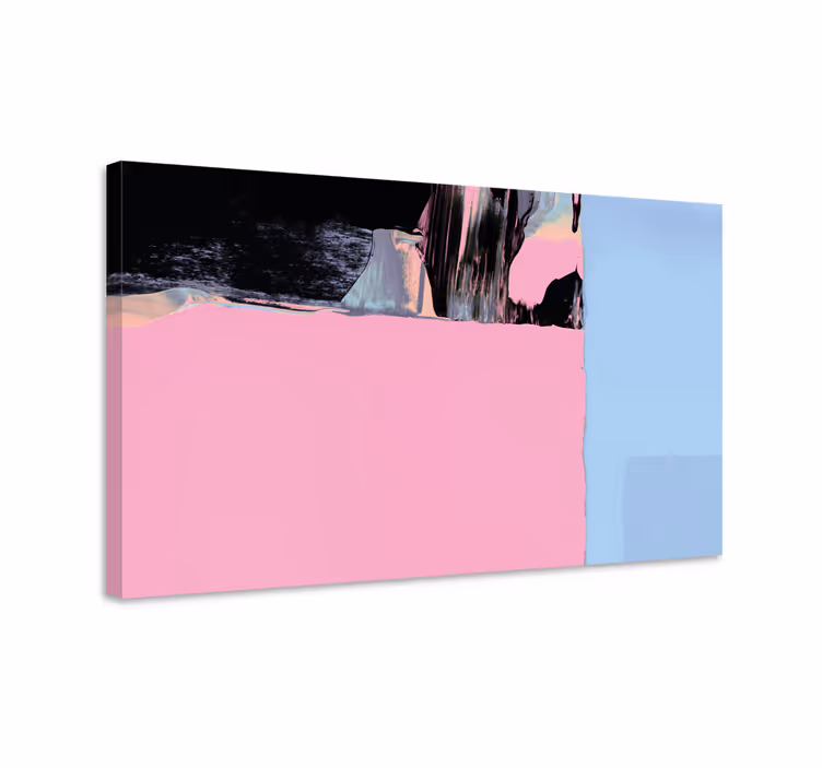 Canvas schilderij abstract kleursegmenten - TenStickers