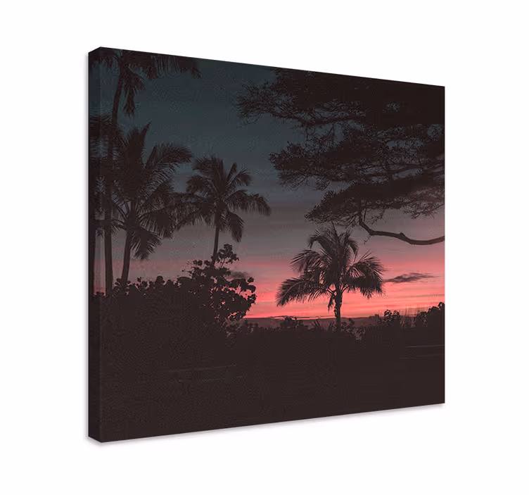 Canvas landschap tropische zonsondergang sferen - TenStickers