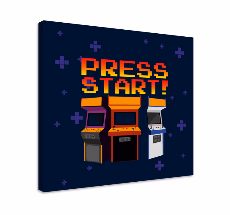 Videogame canvas retro arcade machines - TenStickers