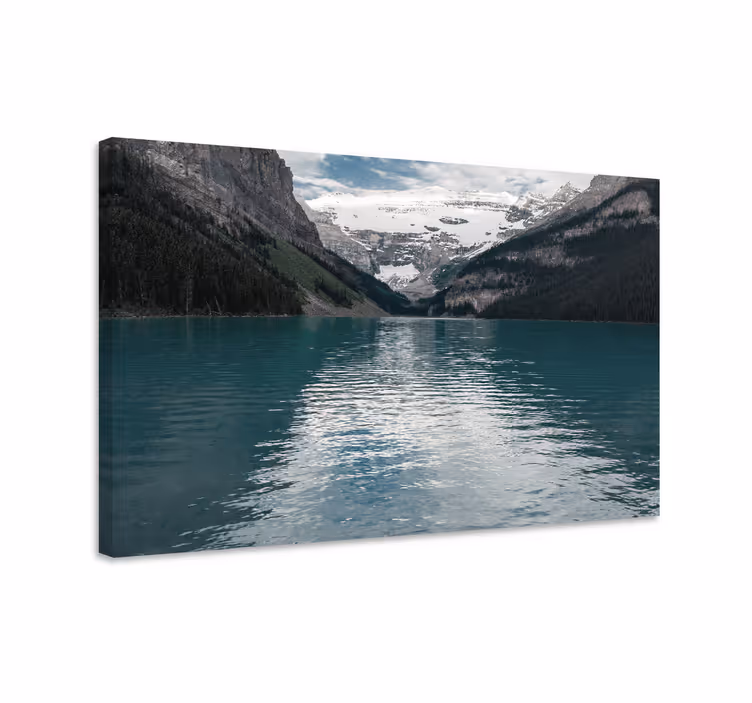 Canvas landschap rustig bergmeer - TenStickers