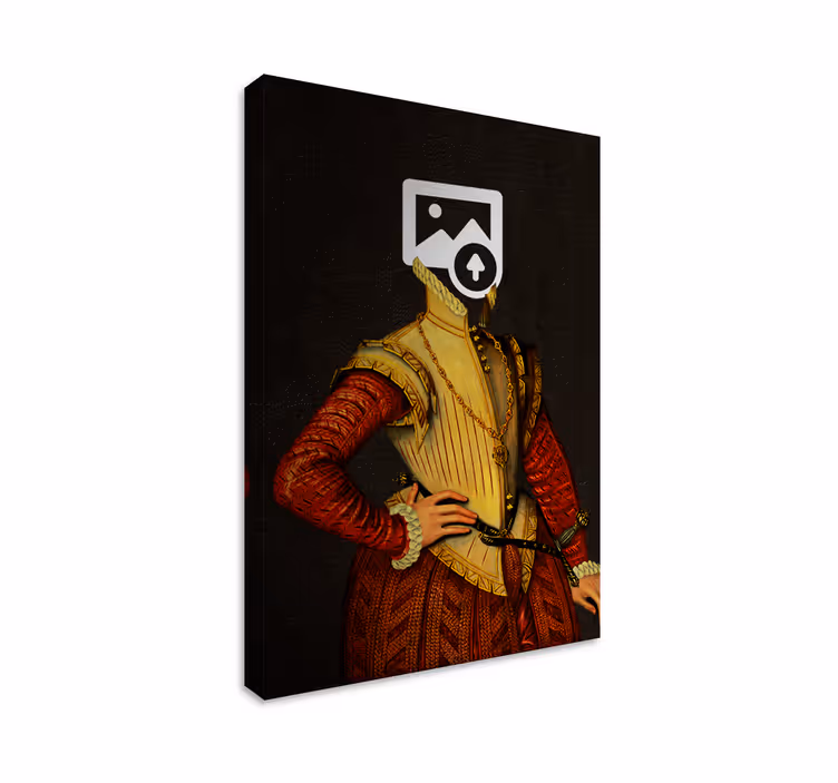 Canvas schilderij aristocratische hond - TenStickers